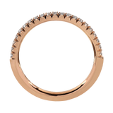 BIANCA  -  Half alliance ring on a ellipse ring band