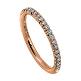 BIANCA  -  Half alliance ring on a ellipse ring band